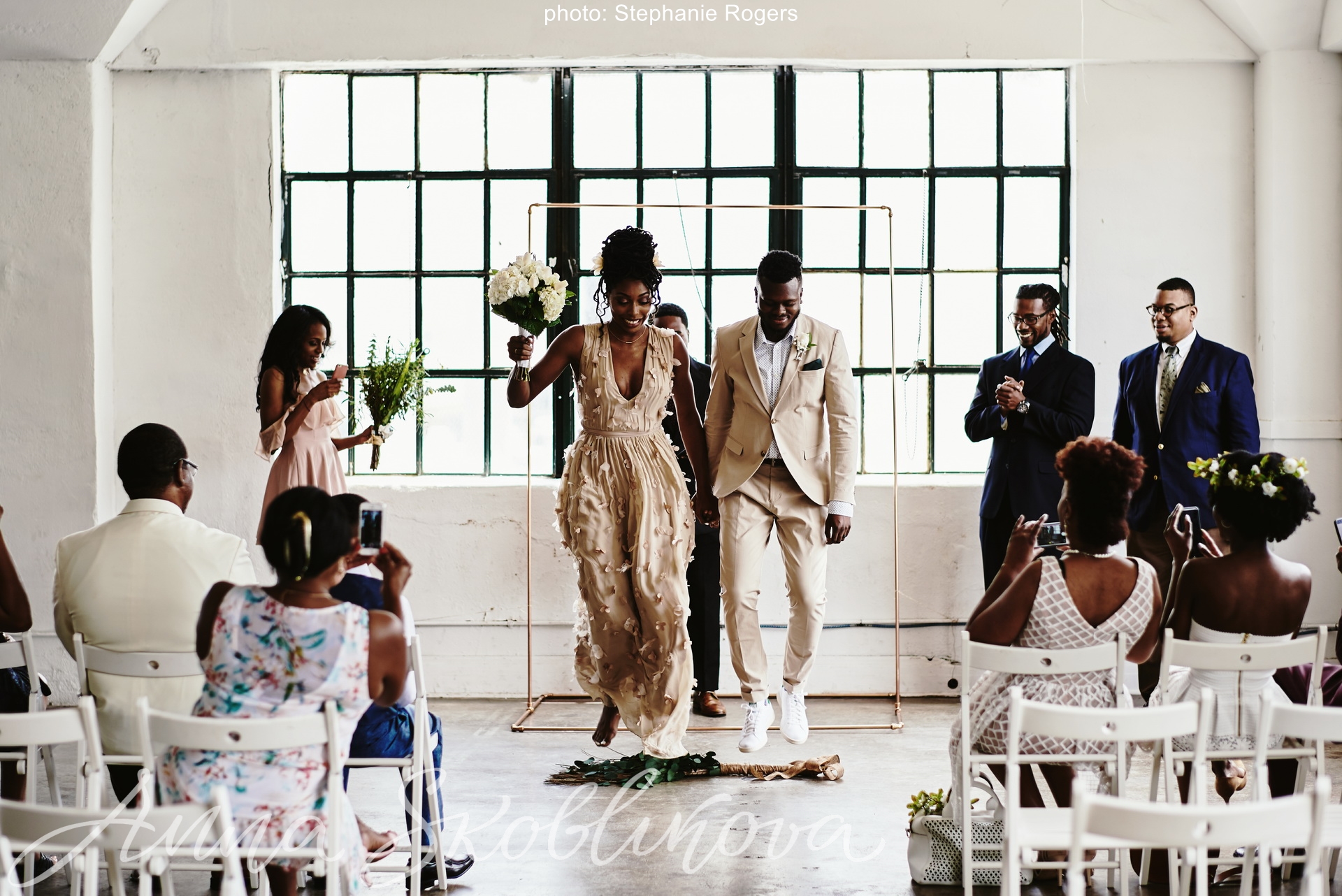 Deun and Eric \ Silk Wedding dress by Anna SKoblikova