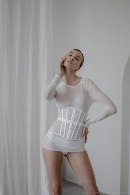 Белый подгрудный корсет  Anna Skoblikova  0215 | Photo 2