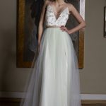Photo 1: Unique designer wedding dress with a full skirt