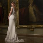 Фото 1: Свадебное платье с отделкой из кружева-макраме Anna Skoblikova