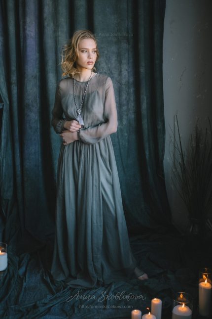 Роскошное свадебное платье из натурального шелка Anna Skoblikova : Photo 2