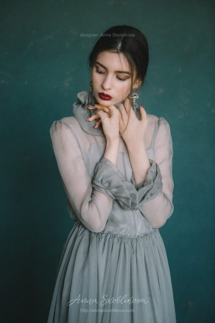 Зелёное свадебное платье в стиле vintage Anna Skoblikova 0126 | Photo 4