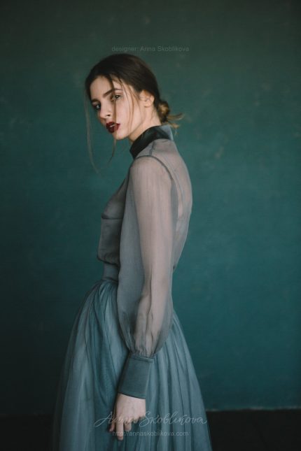 Бирюзовое свадебное платье из блузки и юбки 0129 Anna Skoblikova | Photo 1