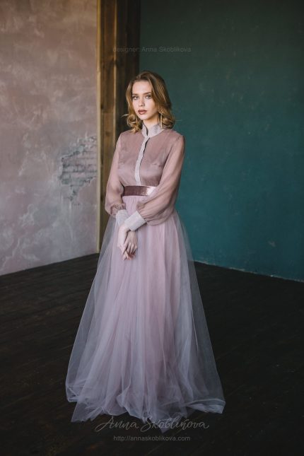 Свадебный винтажный комплект кофейного цвета 0130 Anna Skoblikova : Photo 1