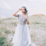Свадебное платье серого цвета от Anna Skoblikova