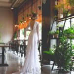 Chantilly lace Wedding dress by Anna Skoblikova
